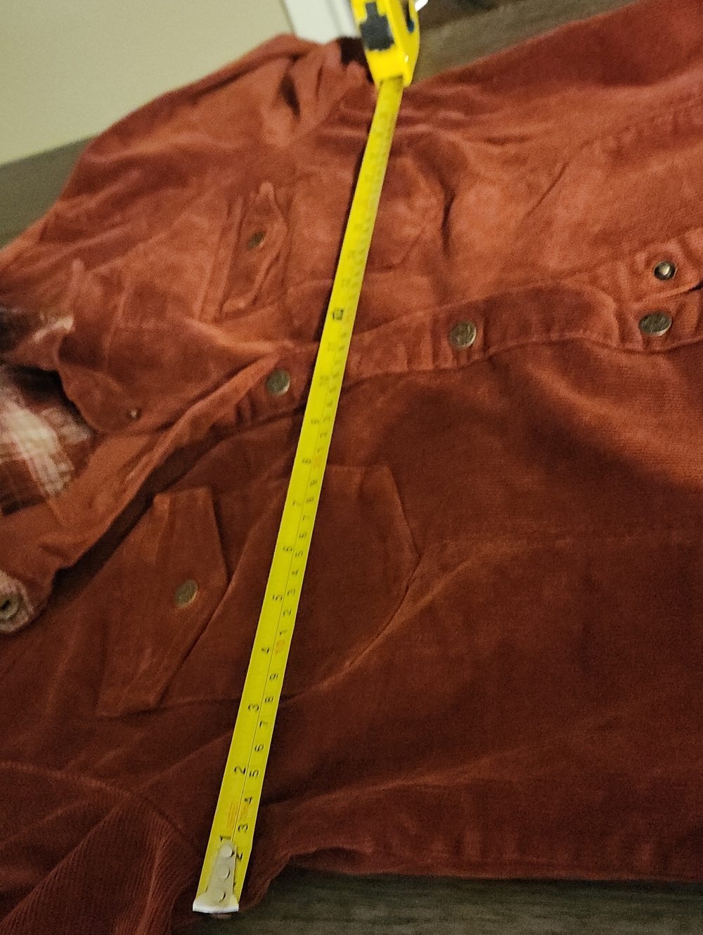 Legendary Whitetails Women's Rust Corduroy Trench Coat/Dress - Picture 8 of 9